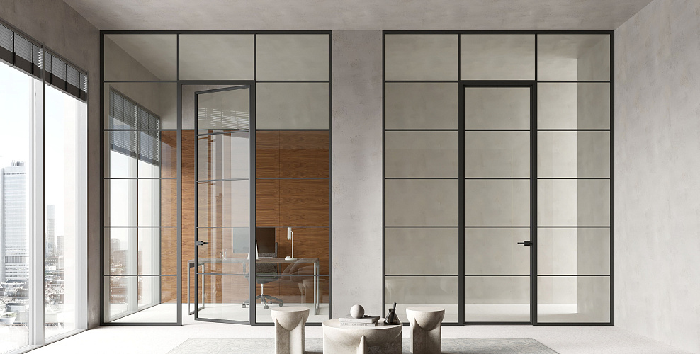 Loft-System 6 — Перегородка с распашной дверью