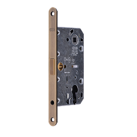 Дверной замок магнитный под цилиндр Portuno PM-10.01 полированный хром