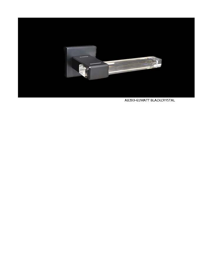 Ручка Alemar A8293-61 MATT BLACK+CRYSTAL