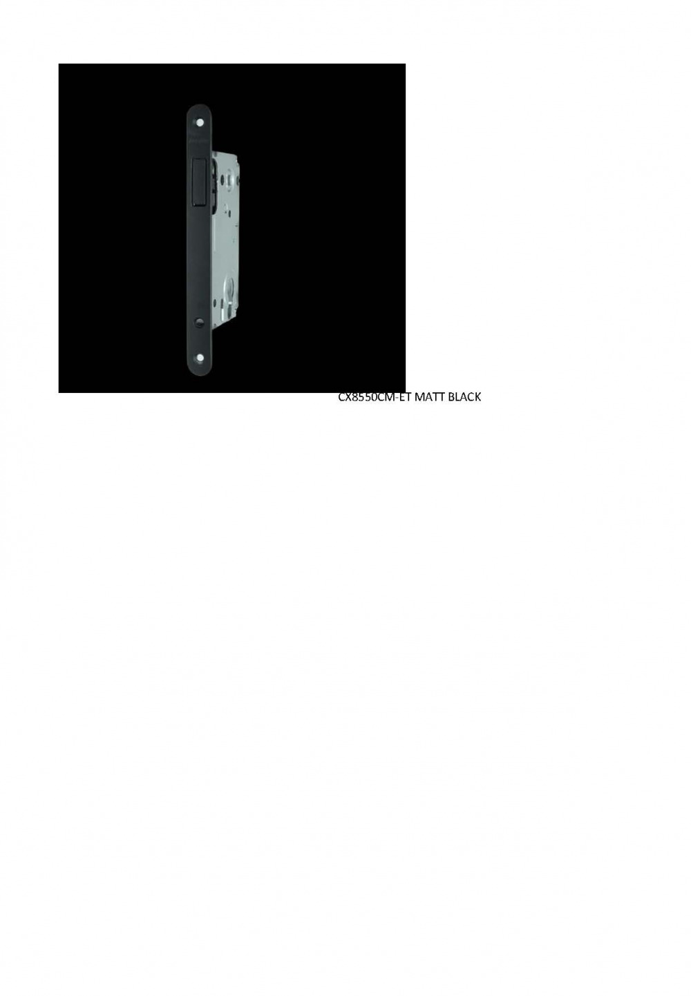 Замок врезной магнитный Alemar CX8550C(M-ET matt black)