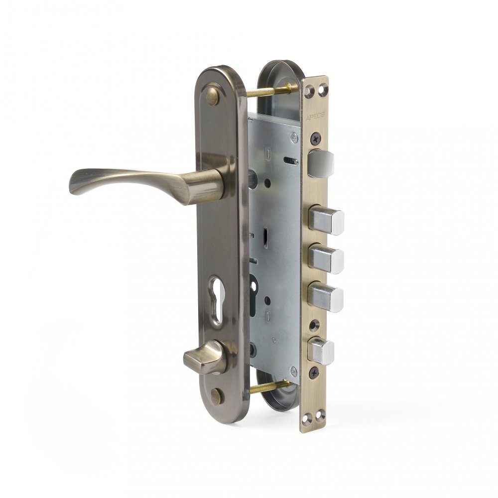 Замок врезной Apecs T-05-60/80.1923-A-C-AB-R